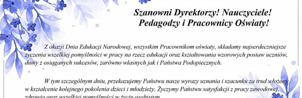 Dzień Edukacji Narodowej - życzenia 