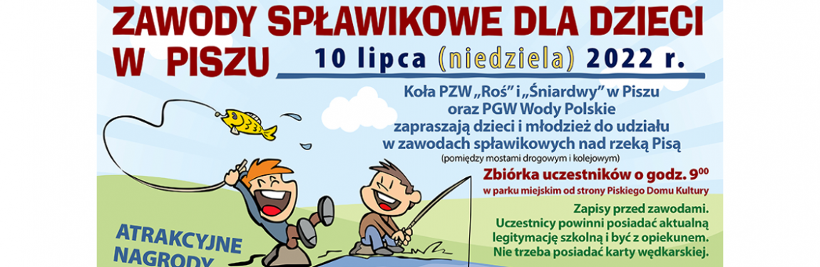 Zawody spławikowe dla dzieci i młodzieży 10 lipca 2022