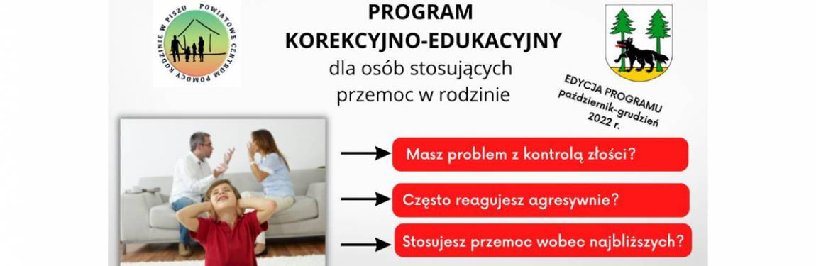 Program korekcyjno-edukacyjny dla osób stosujących przemoc w rodzinie