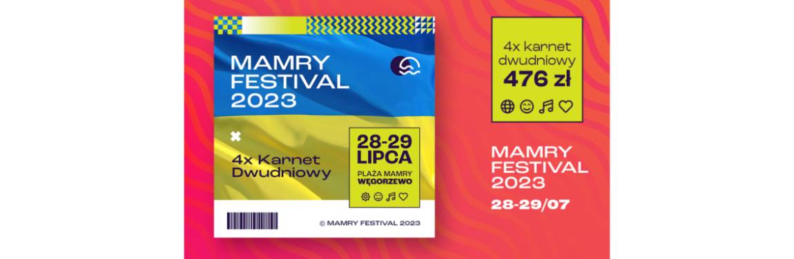 Mamry Festiwal 28 - 29 lipca 2023 Węgorzewo 