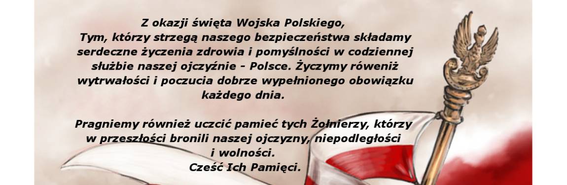Życzenia z okazji święta Wojska Polskiego