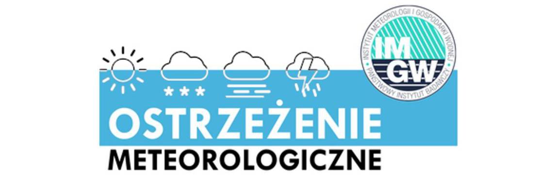 Ostrzeżenie meteorologiczne - możliwość wystąpienia burz 