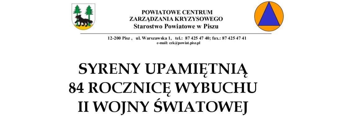 1 września 84 rocznica wybuchu 2 wojny światowej