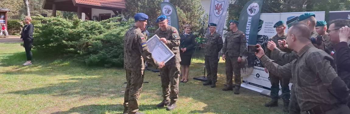 Gratulacje, dekoracja zwycięzców, strzelectwo