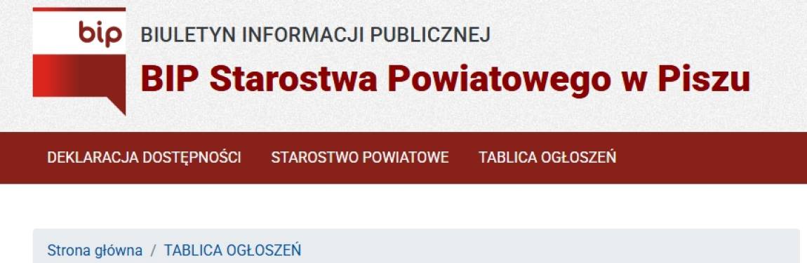 Ogłoszenie, BIP, konkurs na dyrektora