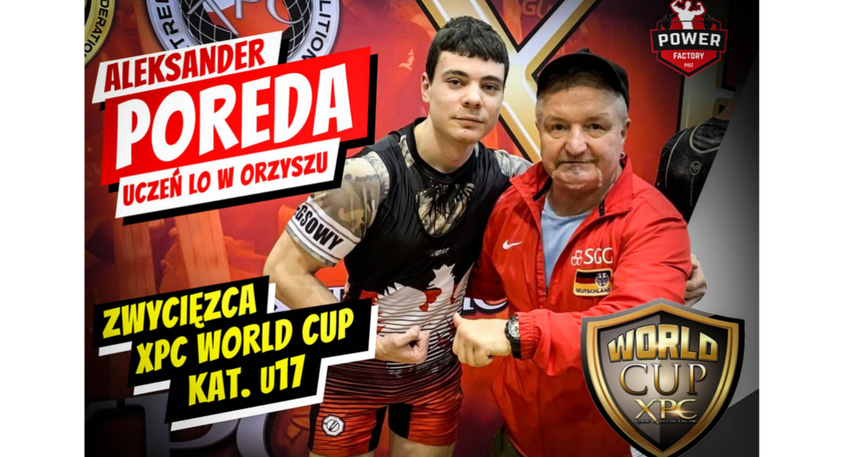Uczeń Pierwszego Liceum Ogólnokształcącego w Orzyszu mistrzem świata 