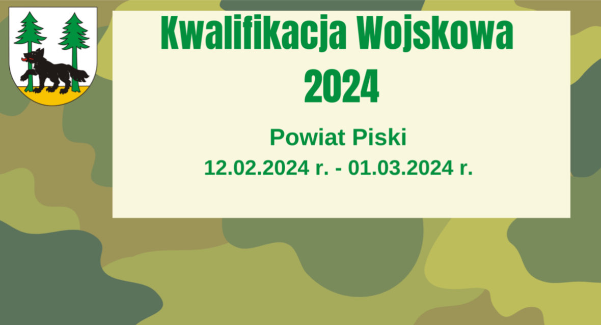 Kwalifikacja wojskowa 2024 w powiecie piskim 