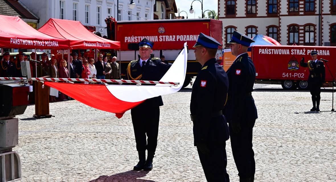 Straż pożarna, obchody, uroczysta zpiórka