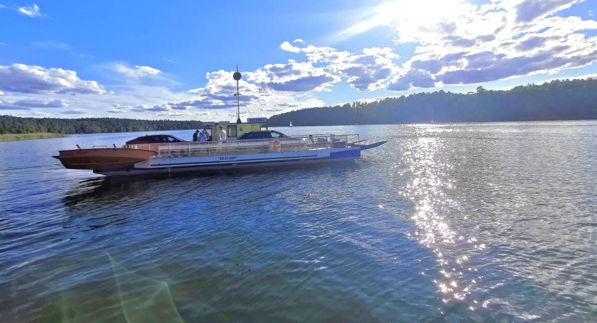 Prom, jezioro, Mazury