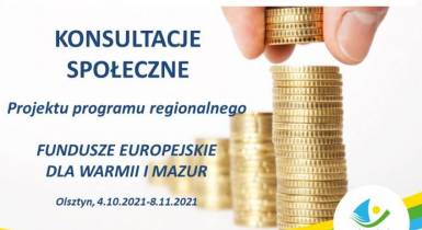 konsultacje społeczne, regionalny fundusz europejski dla Warmii i Mazur 