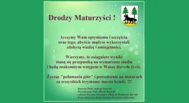 Życzenia dla maturzystów 