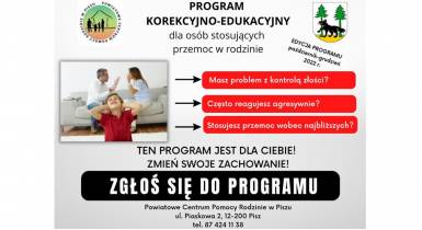 Program korekcyjno-edukacyjny dla osób stosujących przemoc w rodzinie