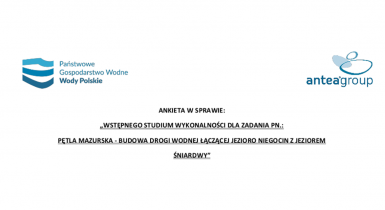 Ankieta w sprawie wstępnego studium wykonalności dla zadania pn. Pętla Mazurska 