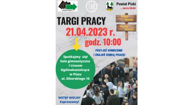 Powiatowe Targi Pracy w Piszu, 21 kwietnia 2023 r. 