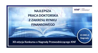 Konkurs o nagrodę Przewodniczącego Komisji Nadzoru Finansowego 