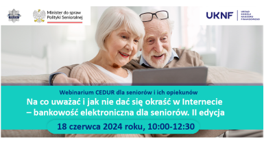 Webinarium dla seniorów i ich opiekunów