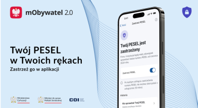 Zastrzeż PESEL i chroń swoje dane w mObywatelu 2.0