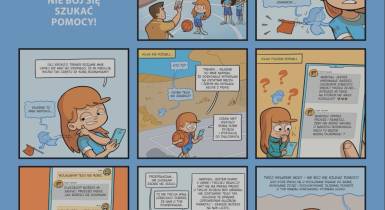 Komiks, dziecko, rodzice