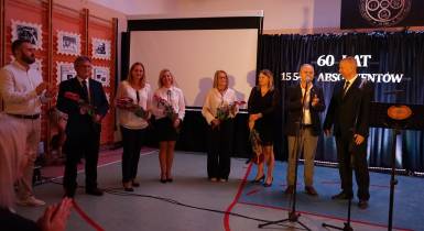 scena, ludzie, gratulacje