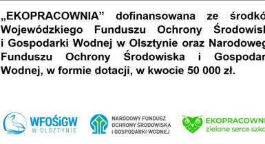 Ogłoszenie, ekofundusz, szkoła, ekopracownia