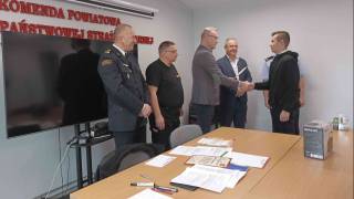 Powiatowe eliminacje Turnieju Wiedzy Pożarniczej w Komendzie Powiatowej PSP w Piszu 
