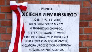 Tablica poświęcona pamięci Wojciecha Ziembińskiego 